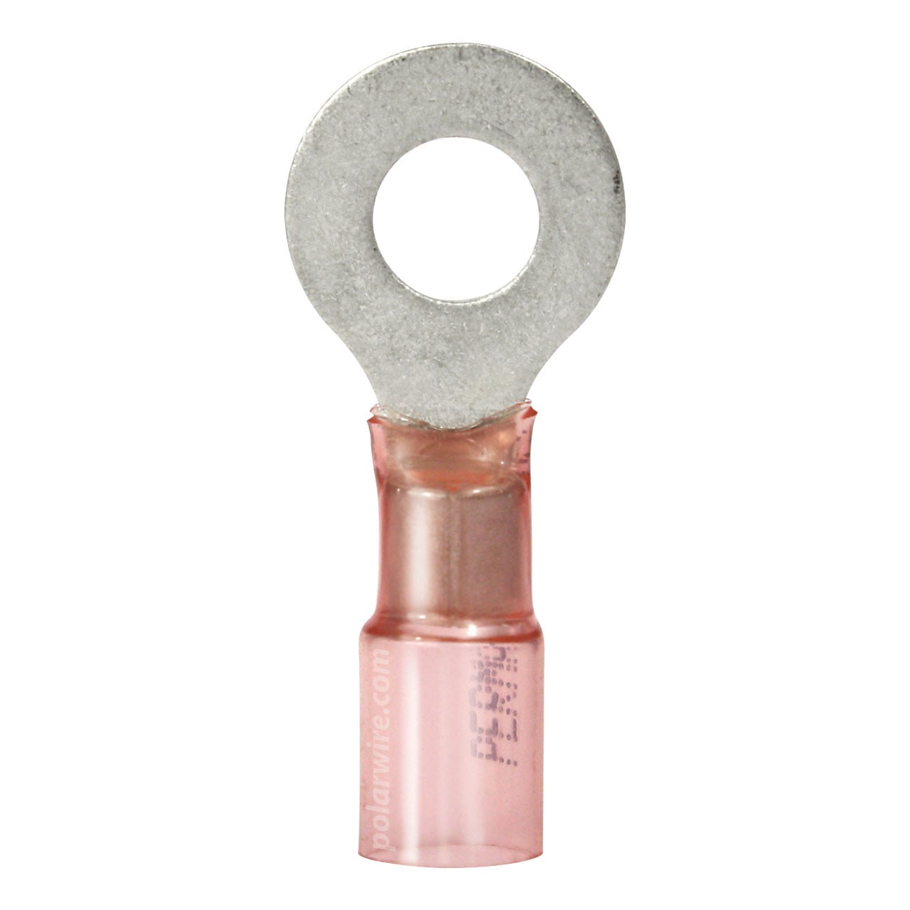 Heat seal ring, 8 AWG, 3/8 inch stud, 100 pack