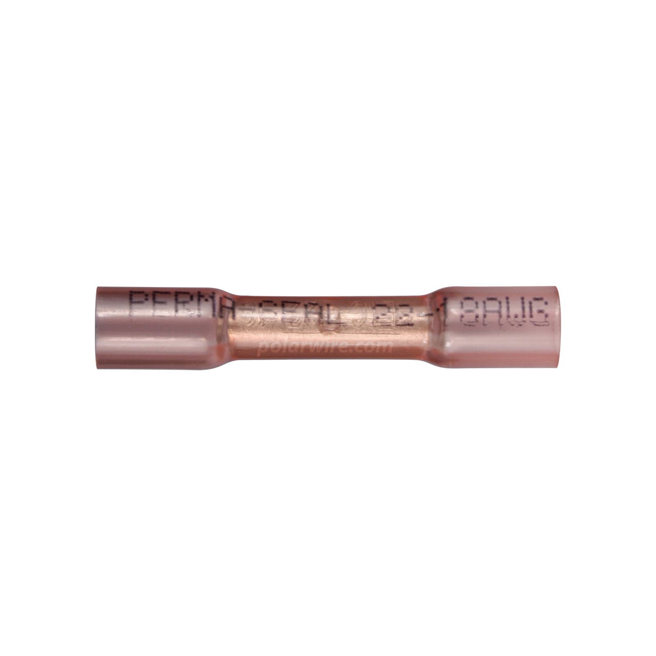 Heat seal butt splice, 22-18 AWG, 100 pack