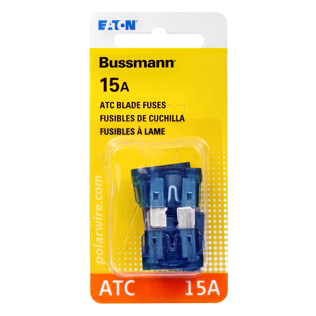 ATC blade fuse, 15 amp, 5 pack