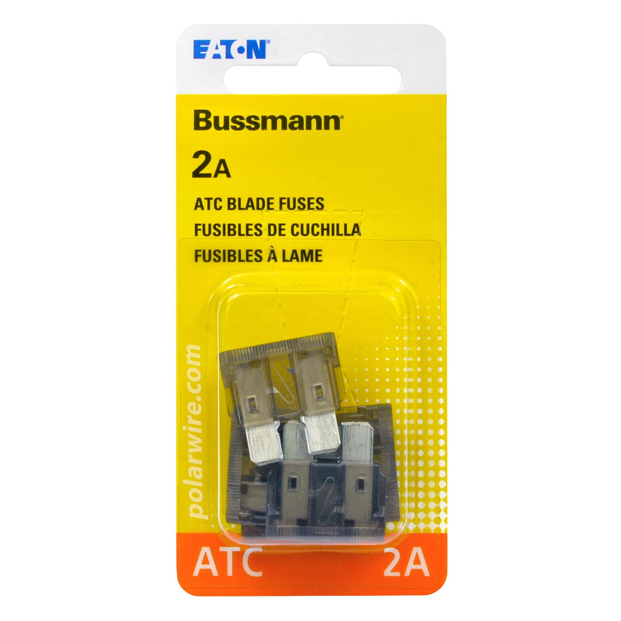 ATC blade fuse, 2 amp, 5 pack