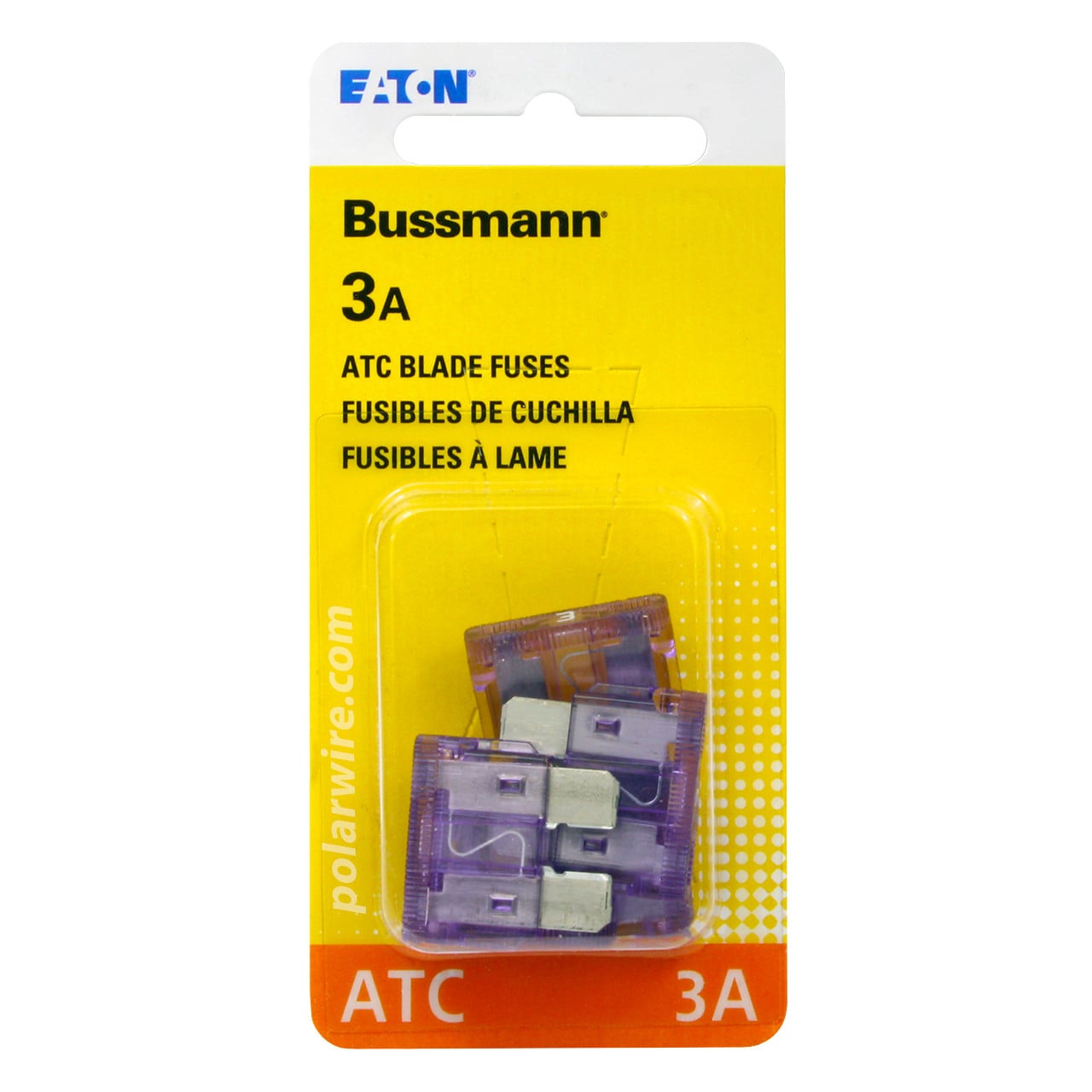ATC blade fuse, 3 amp, 5 pack