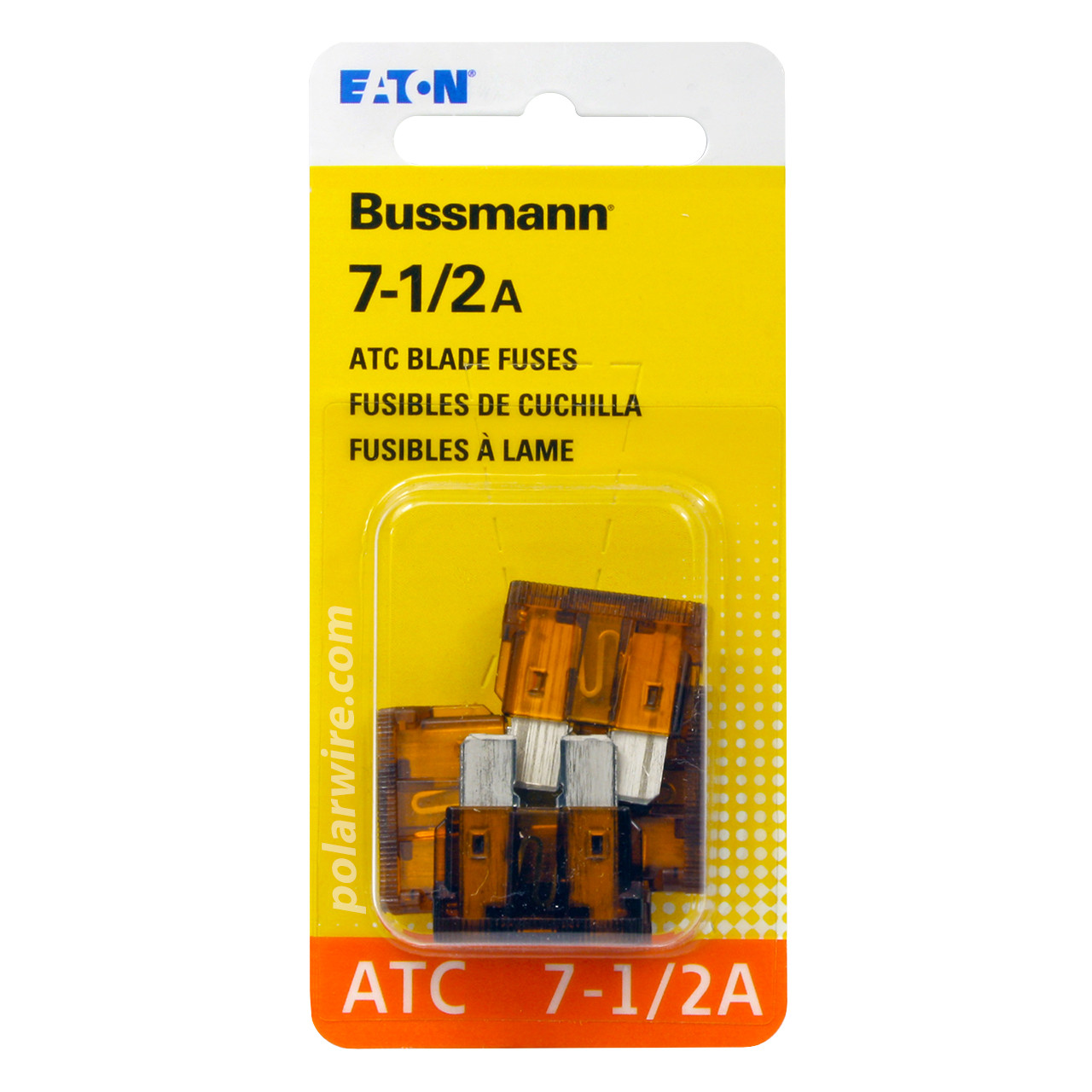 ATC blade fuse, 7-1/2 amp, 5 pack, 7.5 amp