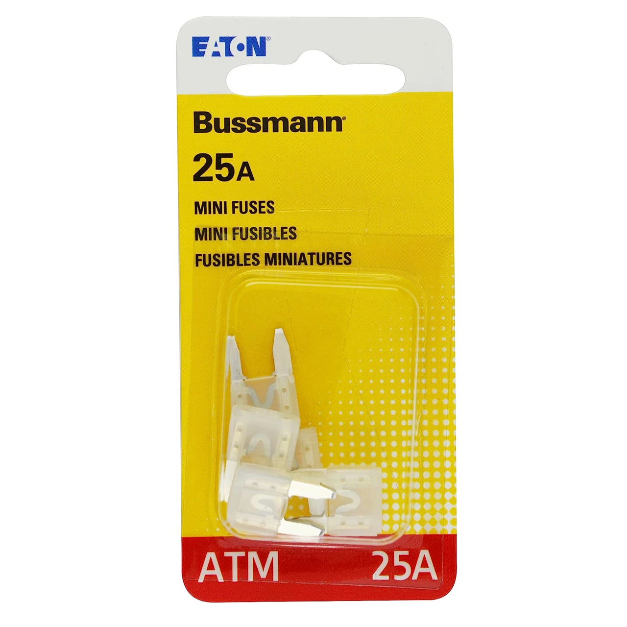 ATM mini-blade fuse, 25 amp, 5 pack