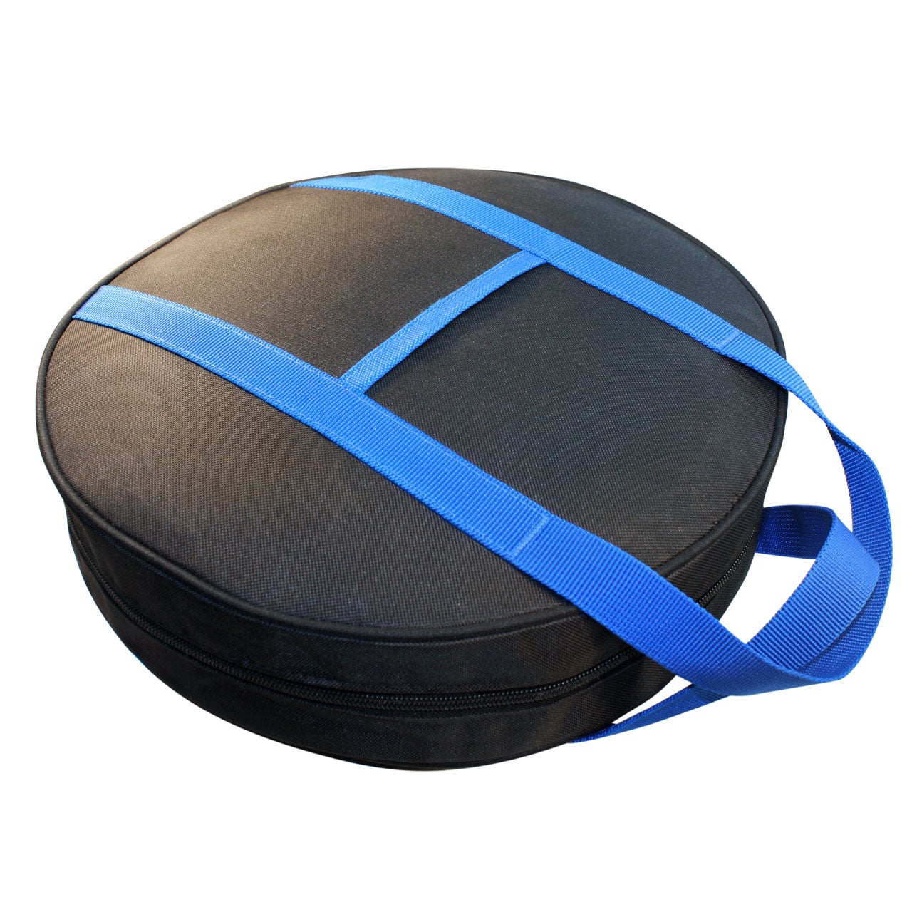 Nylon canvas jumper cable bag fits neatly in spare wheel