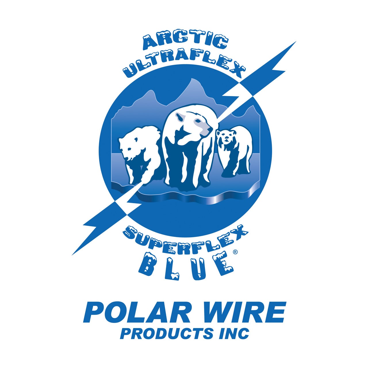 Arctic Ultraflex Blue® and Arctic Superflex Blue® 100% copper Class K fine stranded cold weather flexible wire and cable, manufactured exclusively by Polar Wire Products. Made in the USA
