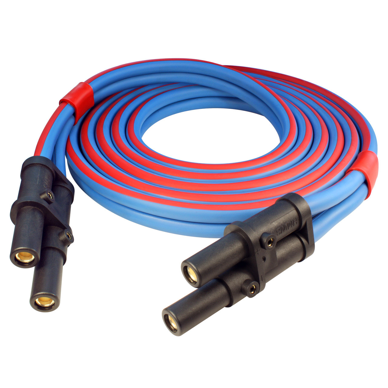 15 foot 1/0 gauge Arctic Ultraflex Blue plug to plug Jump Start cable fitted with J1238 plugs on both ends