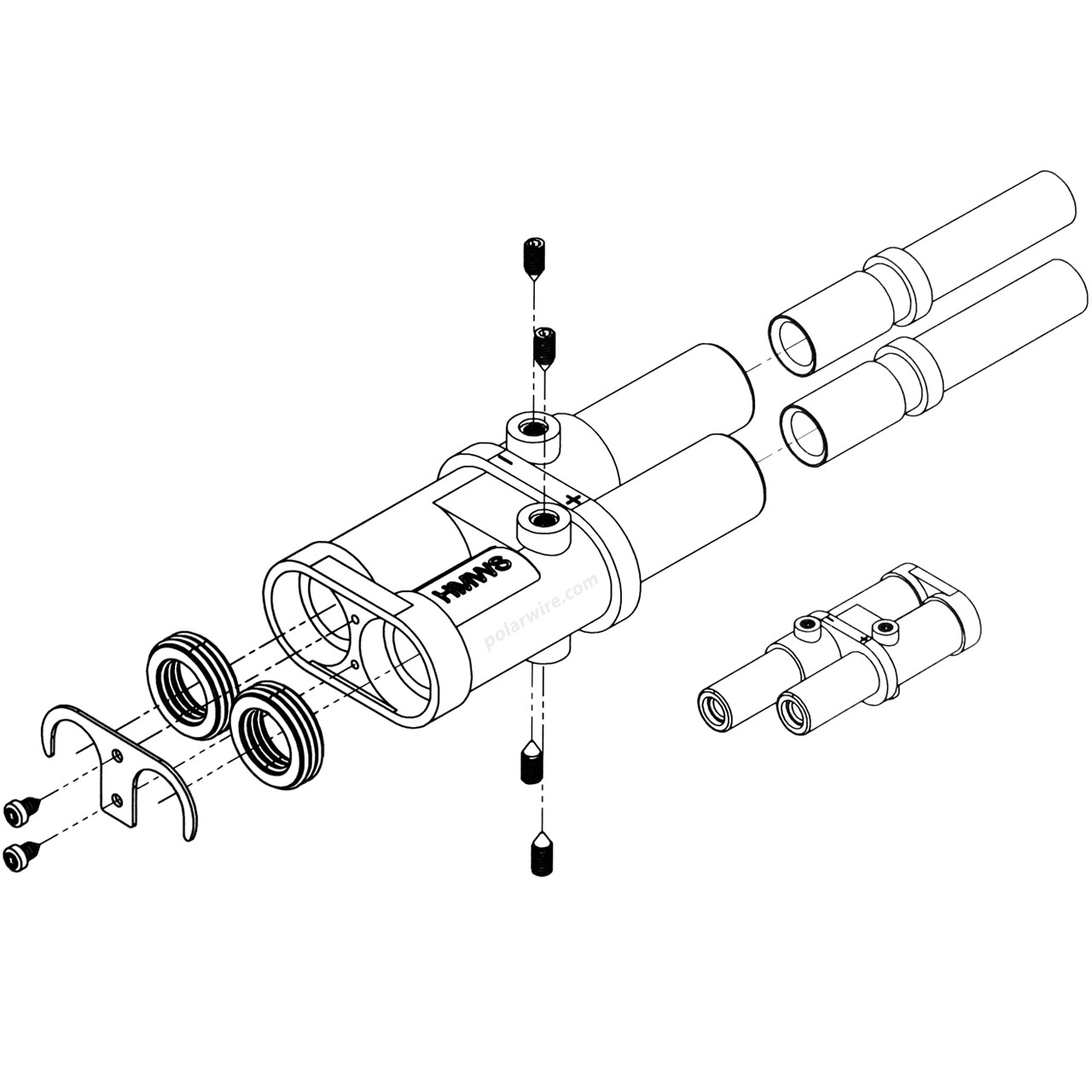 Jump start connector meets or exceeds SAE J1283 performance standards