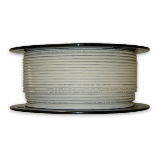 12 AWG white Arctic Ultraflex Blue single conductor wire 100% copper tinned fine strand, 600v, 500 foot spool