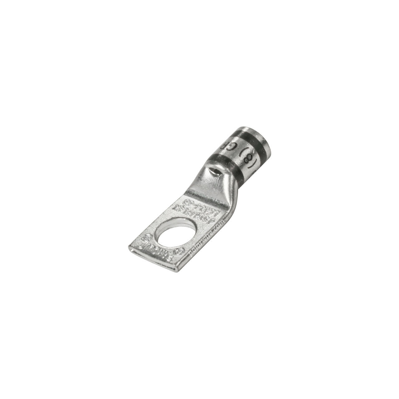 Flex window short barrel heavy duty compression lug, 4 AWG, 5/16 inch stud