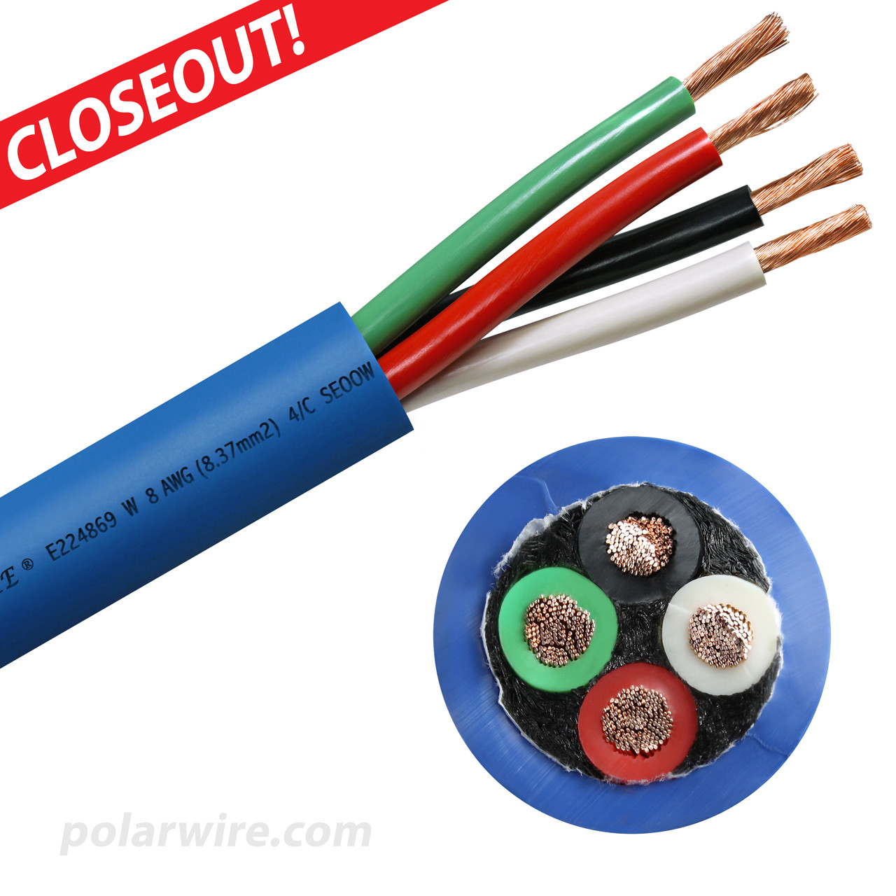 Arctic Ultraflex Blue® Industrial Power Cord - Polar Wire