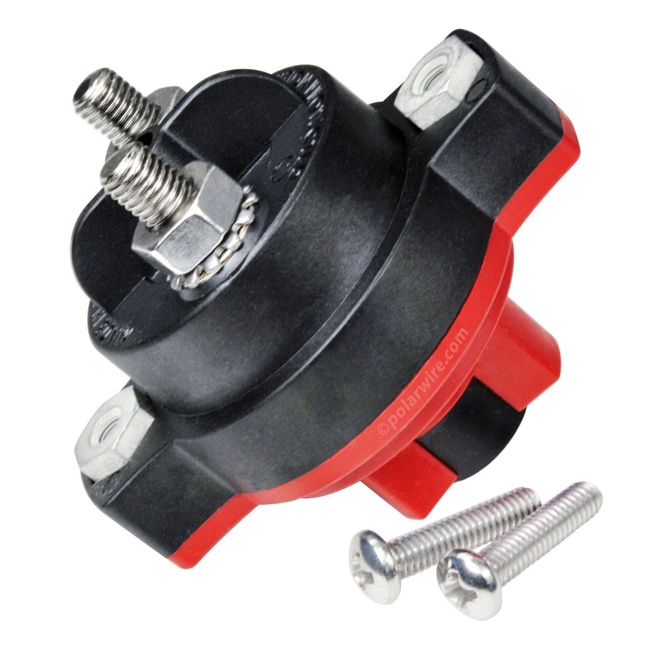 35 amp branch disconnect/circuit breaker incorporates traditional non-engine battery disconnect switching and circuit protection in one device