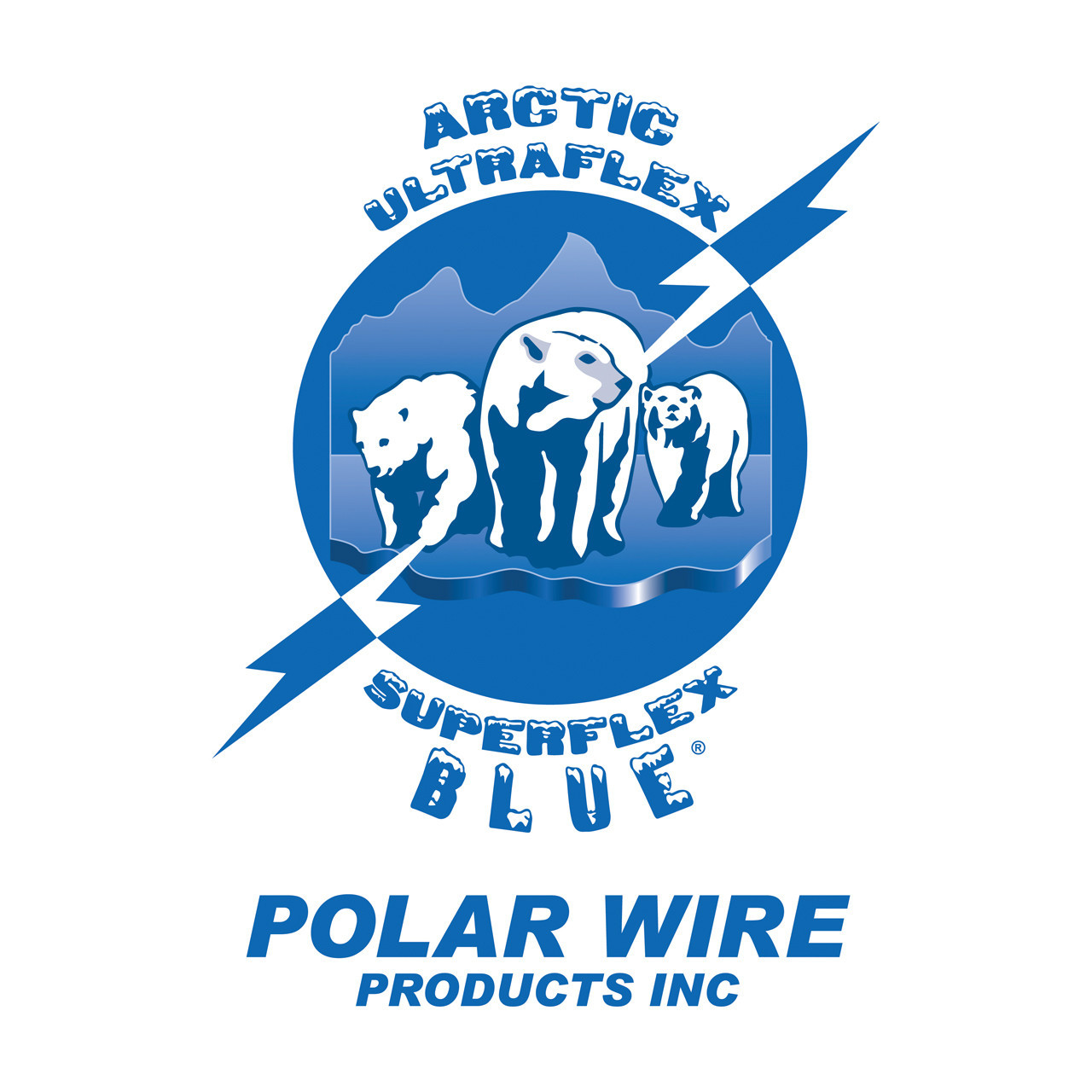 Arctic Ultraflex Blue and Arctic Superflex Blue 100% copper Class K fine stranded cold weather flexible wire is manufactured exclusively by Polar Wire Products. Made in the USA