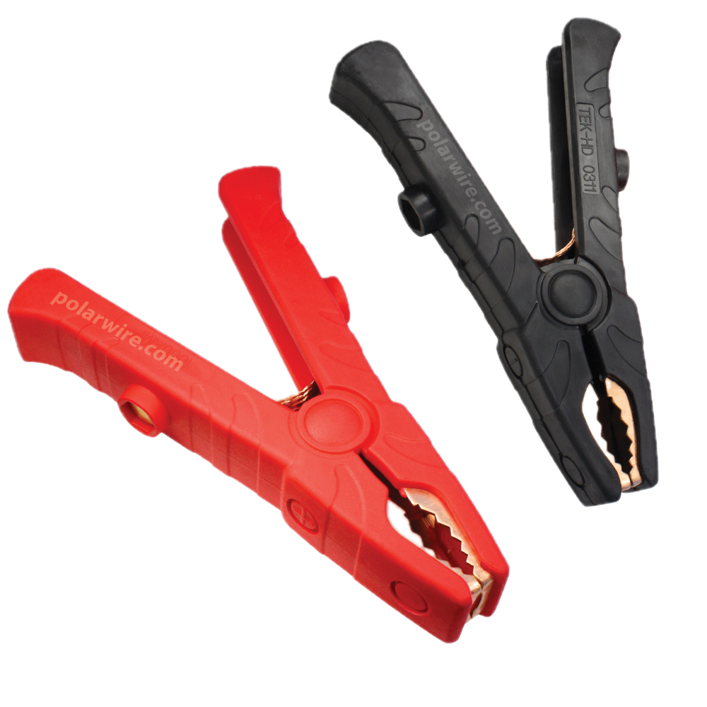 1000 amp solid copper replacement clamps feature strong steel springs that grip battery posts securely
