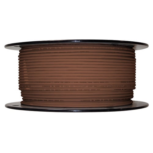 10 AWG brown Arctic Ultraflex Blue single conductor wire 100% copper tinned fine strand, 600v, 500 foot spool