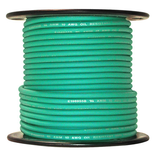 Arctic Ultraflex Blue Single Conductor Wire 100% copper tinned fine strand, 600v applications, 10 AWG Green, 100 foot spool