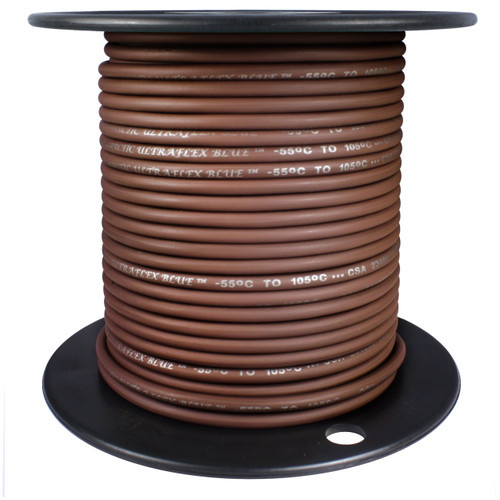 Arctic Ultraflex Cold Weather Flexible Wire 100 Foot Spool 12 AWG Brown Single Conductor Wire tinned fine strand 100% copper