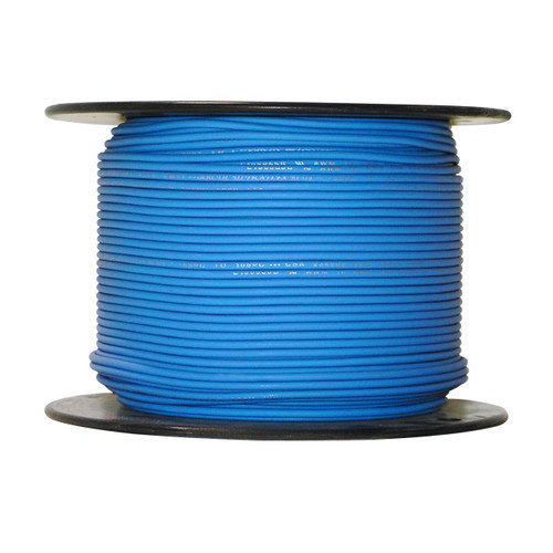 18 AWG blue Arctic Ultraflex Blue single conductor wire 100% copper tinned fine strand, 600v, 500 foot spool