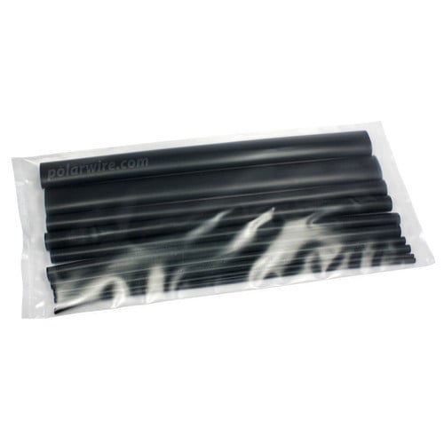 Black Dual Wall Heat Shrink Kit, 12 in, Choose a Color