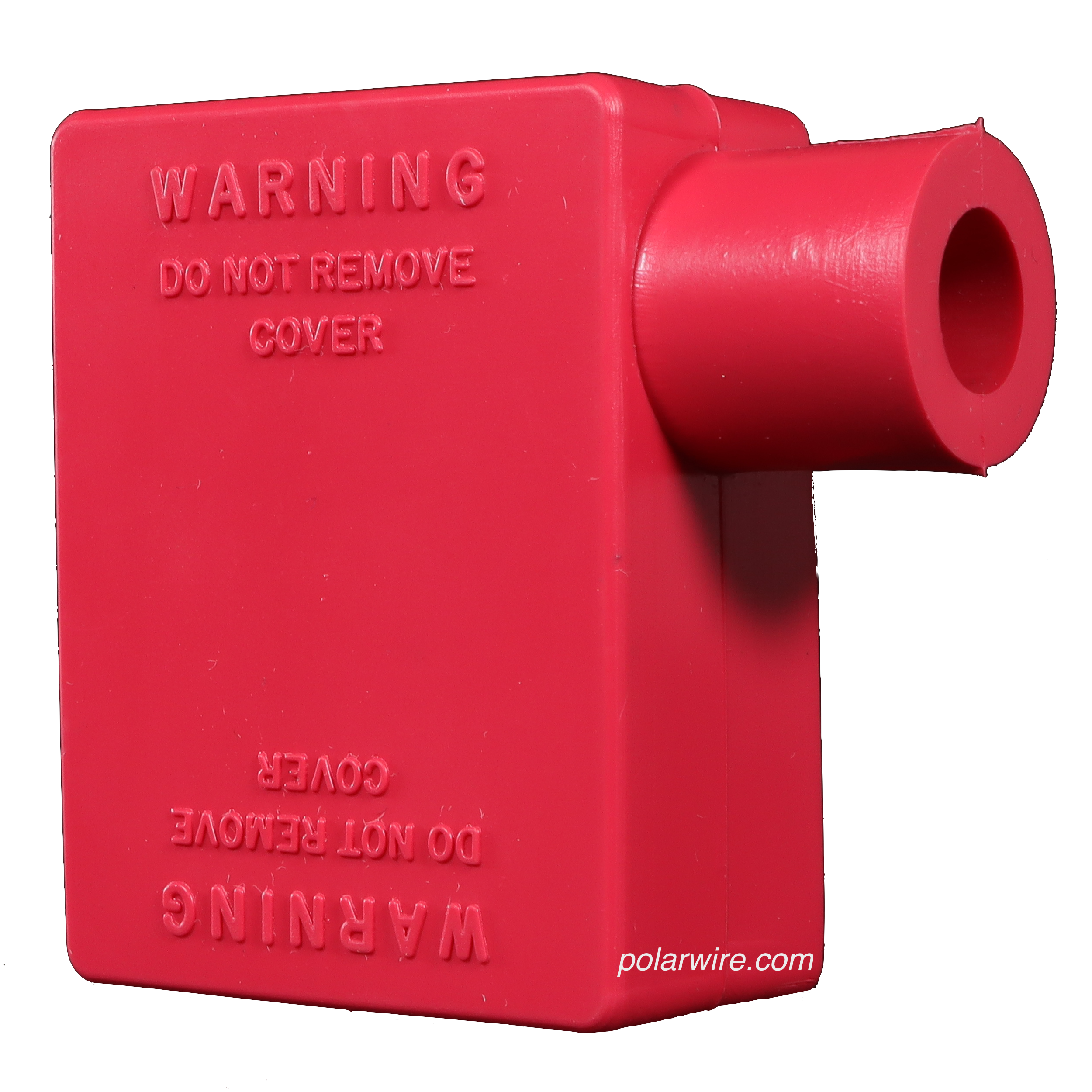 TOP MOUNT LF. 2GA RED BATTERY BOOT