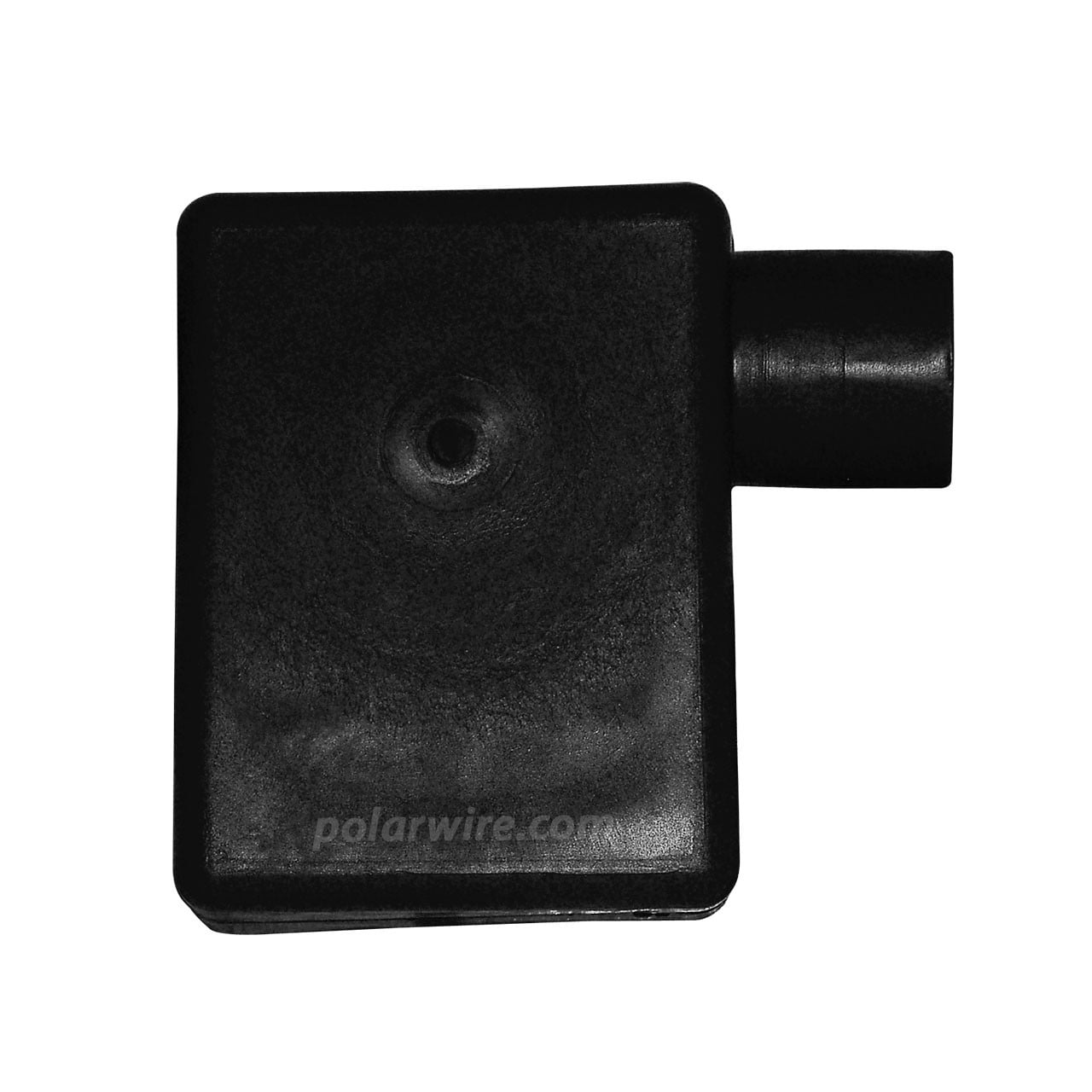 Black top mount lf. battery boot, 3/0-4/0 AWG