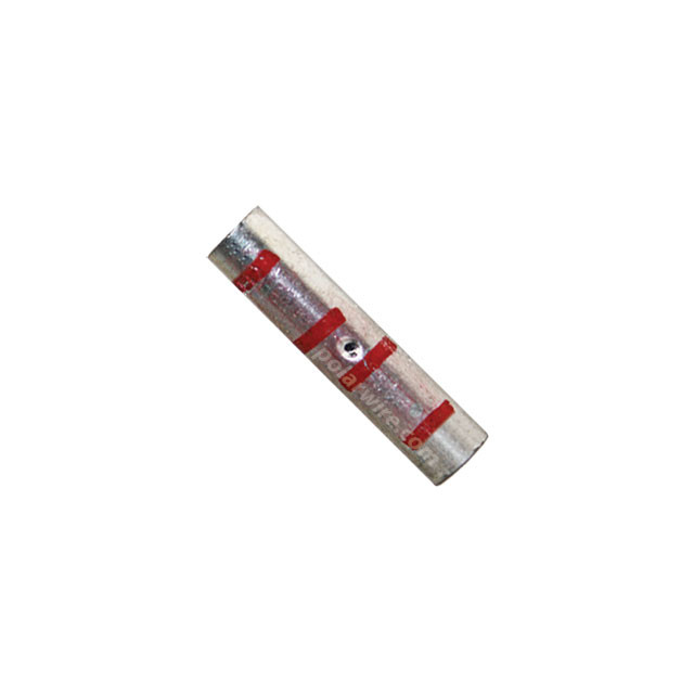 Red plated copper power splice heavy duty, 8 AWG