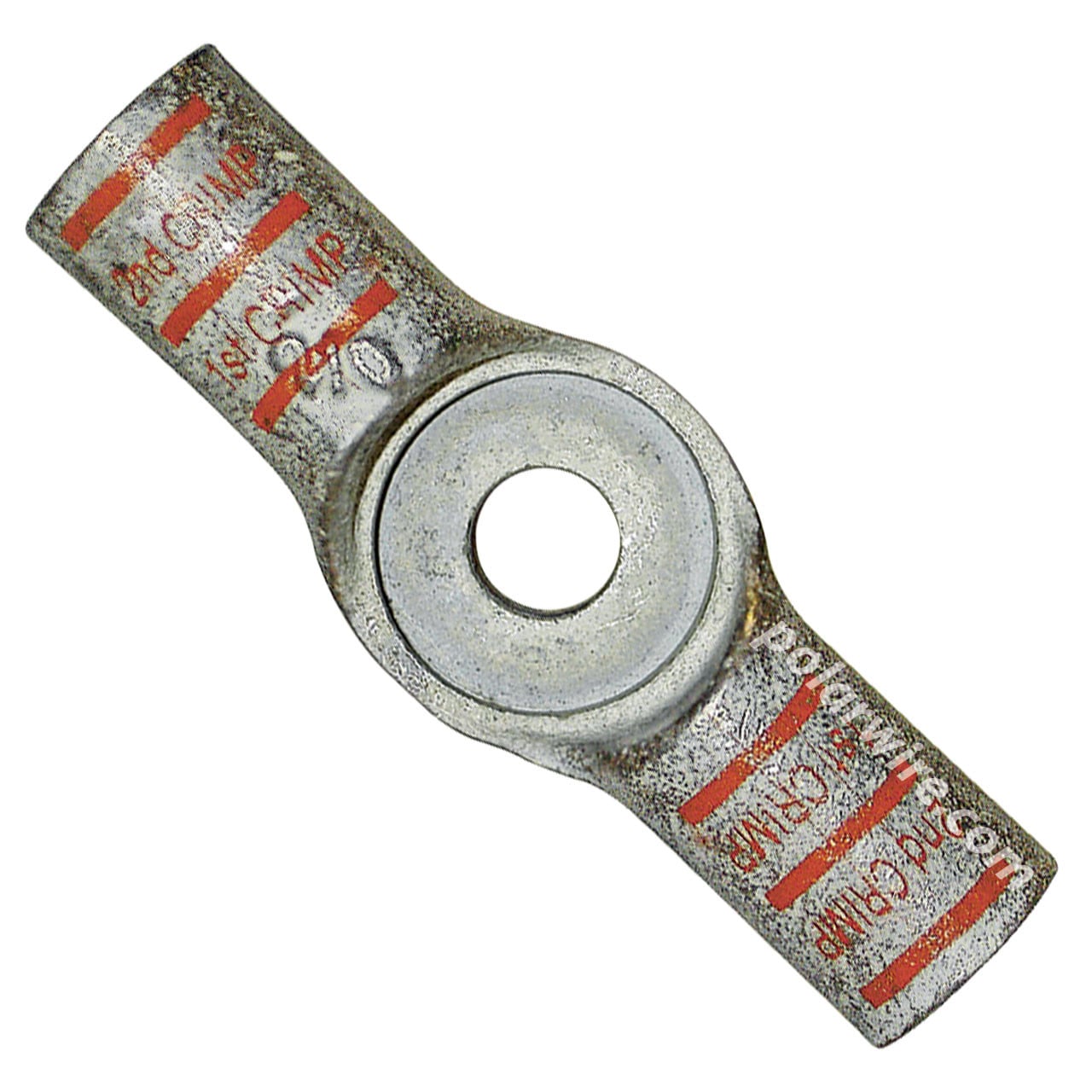 Orange side mount splice terminal, 2/0 AWG
