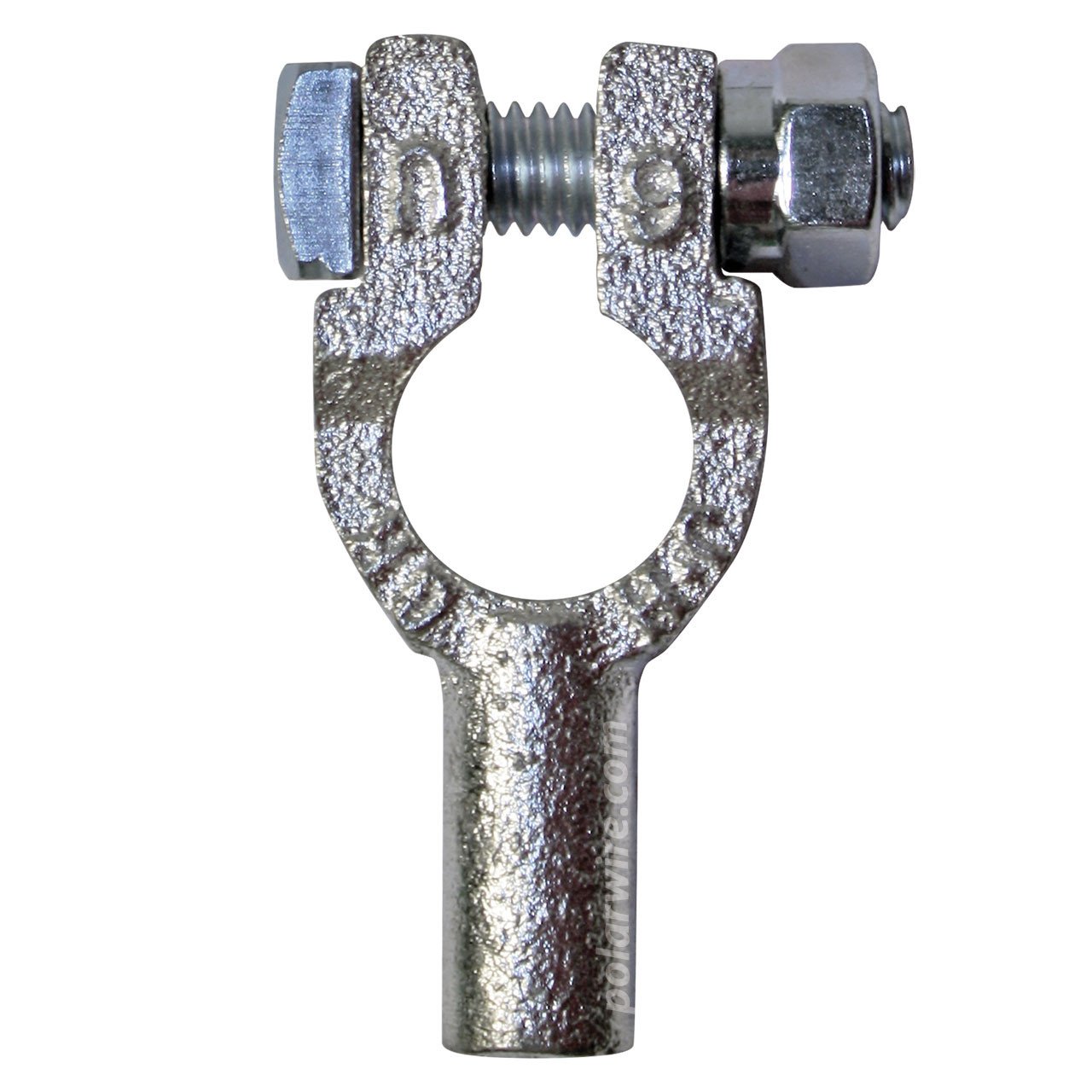 6 AWG Universal Top Mount Plated Copper Solderless Battery Terminal