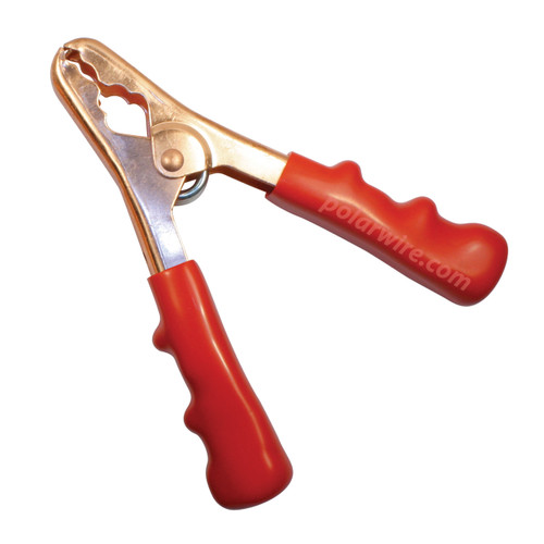 400A Solid Copper Jumper Cable Clamp Red | Polar Wire