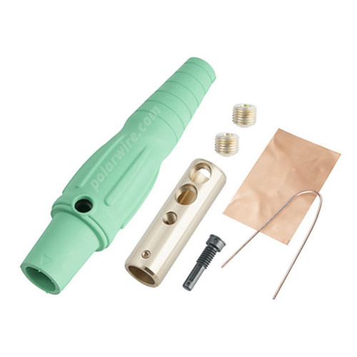 2/0-4/0 400A Female Inline Single Pin Connector Orange | Polar Wire