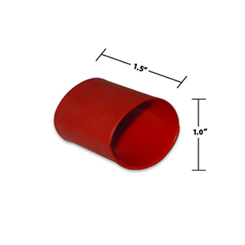 1 by 1-1/2 Inches Red Dual Wall Heat Shrink, Adhesive Lined, 3 to 1 Shrink Ratio