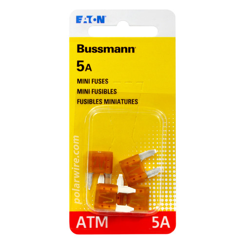 5 AMP ATM MINI-BLADE FUSE 5 PACK