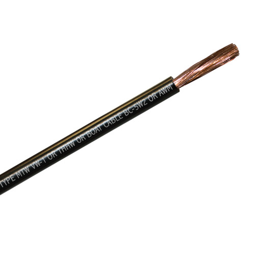 Flexible unipolar cable 1.5 mm halogen-free black color