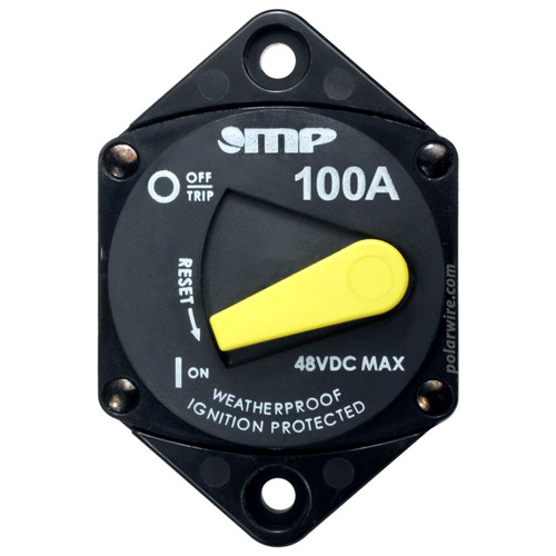 100 Amp Type III Hi-Amp Thermal Ignition Protected Panel Mount Circuit Breaker