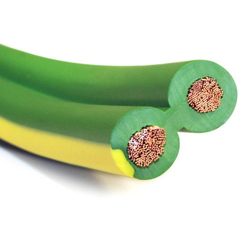 6 AWG Arctic Superflex Blue® Green-Yellow Color is constructed with Class K fine stranded conductors for superior flexibility and conductivity