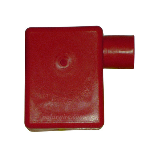 TOP MOUNT LF. 1/0-2/0 RED BATTERY BOOT