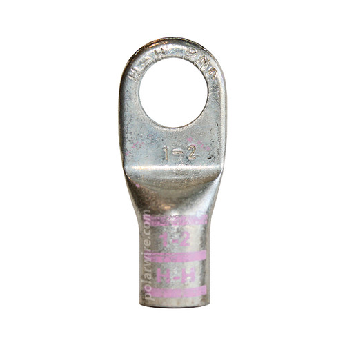 POWER LUG 2-1GA 1/2" STUD  PLATED COPPER HEAVY DUTY