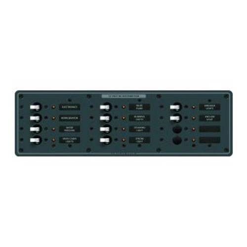 PANEL DC 12 POSITION 12V 50A TOGGLE BRANCH