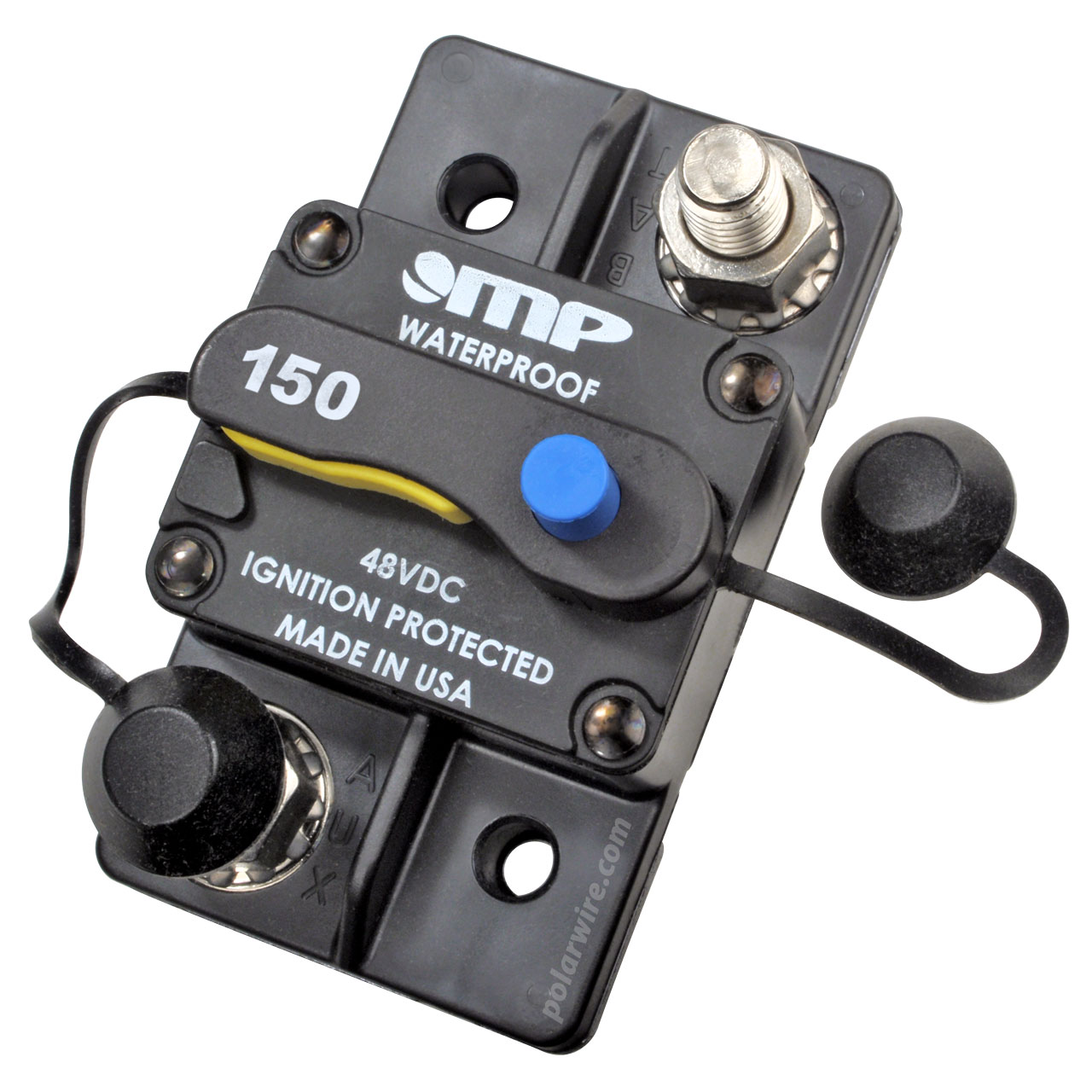 150 AMP HI-AMP CIRCUIT BREAKER TYPE III WATERPROOF 3/8 STUD