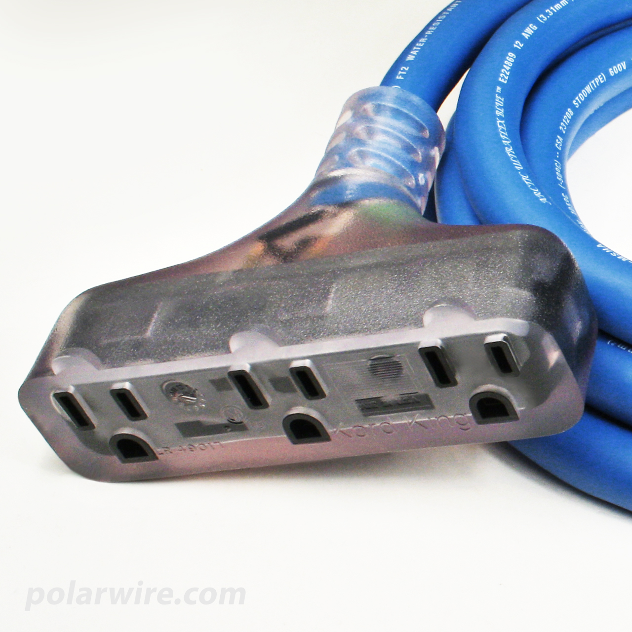 アースライト p706p5g 25' 12 Ga Triple Outlet Extension Cord Arctic Ultraflex