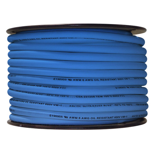 ARCTIC ULTRAFLEX 6GA BLUE 100 FOOT ROLL Polar Wire