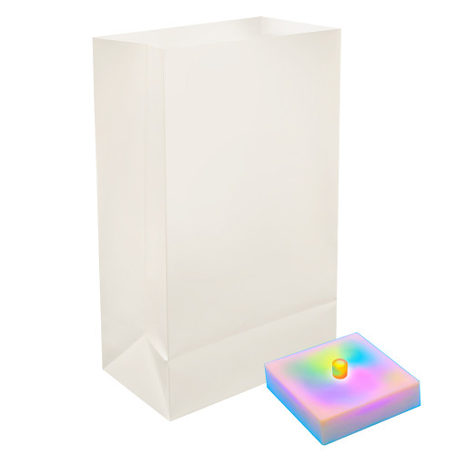 Battery Operated LED Luminaria Kit, Color Changing - Set of 6