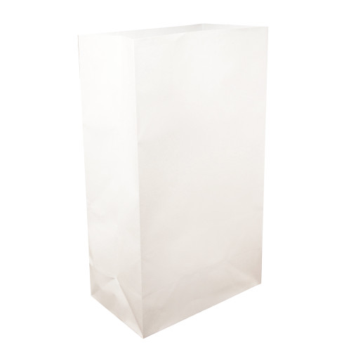 Paper Luminaria Bags, White - Set of 24