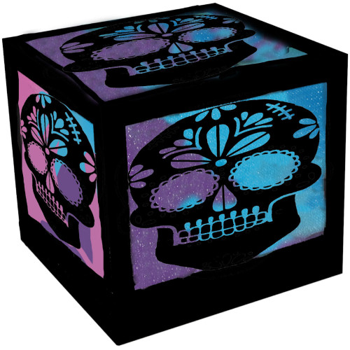 Battery-Operated Color Changing Sugar Skull Box