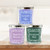 Scented Wax Candles, Botanical Collection - Set of 3