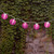 Electric String Lights with 10 Nylon Lanterns - Multicolor