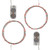 Battery Operated LED Fairy String Lights, Cool White - Set of 2