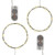 Battery Operated LED Fairy String Lights, Cool White - Set of 2