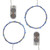 Battery Operated LED Fairy String Lights, Cool White - Set of 2