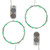 Battery Operated LED Fairy String Lights, Cool White - Set of 2