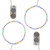 Battery Operated LED Fairy String Lights, Cool White - Set of 2